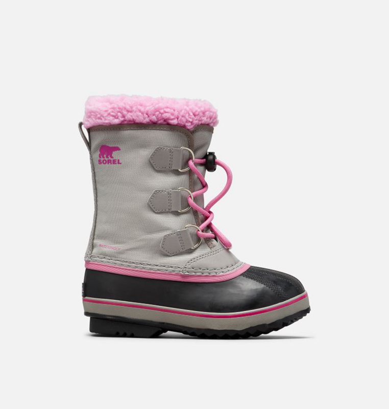 Sorel Çocuk Youth Yoot Pac™ Nylon - Kar Botu Gri/Siyah/Pembe - 912-XIAZTS